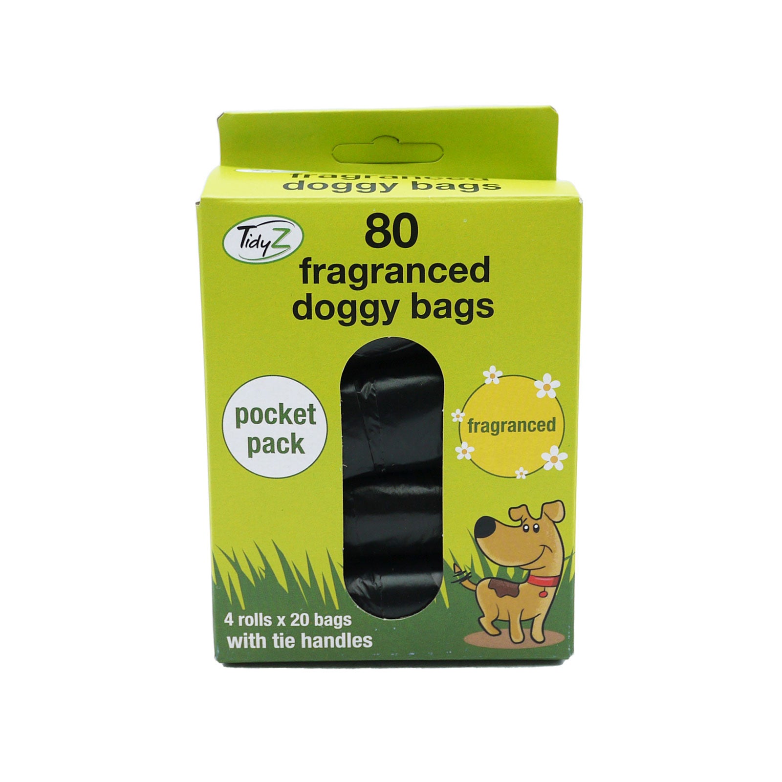 80 Fragranced Doggy Bags 4 Rolls x 20 80 Fragranced Doggy Bags 4 Rolls x 20